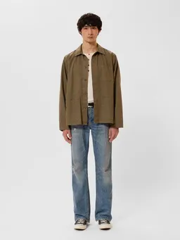 Nudie Jeans Nudie Jeans Buddy Herringbone Chore Jacket olive – Produktbild 1 von 1