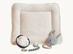 allnatura allnatura Baumwoll-Babyflachkissen "Cotona-Vita" - Schnäppchen 2092-07229 | Sonne & Mond | 35x40 cm – Produktbild 1 von 1