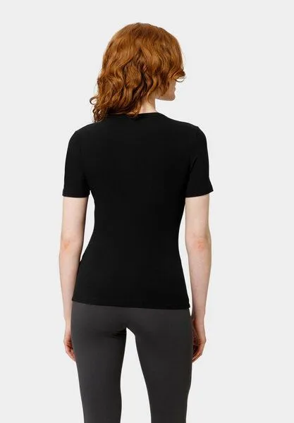 Les Lunes Les Lunes T-Shirt „Ryliee Shirt Rib“, Schwarz, – Produktbild 4 von 4