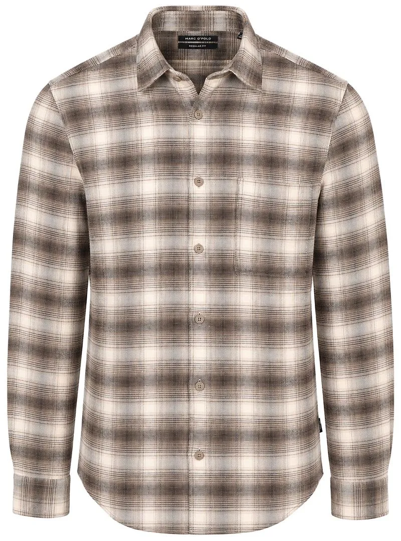 Marc O'Polo Marc O'Polo Shirt Check Braun - Größe L, Braun, – Produktbild 1 von 3