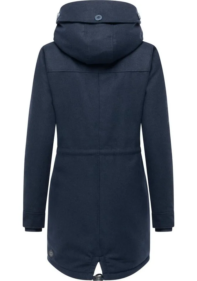 ragwear ragwear Wintermantel Ellba Coat A YOUMODO Warmer Damen Winterparka mit großer Kapuze, Blau, – Produktbild 4 von 4