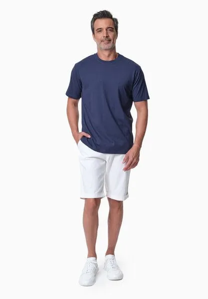 ORGANICATION ORGANICATION TAYLANN | Basic T-Shirt aus Bio-Baumwolle, Navy, – Produktbild 2 von 4