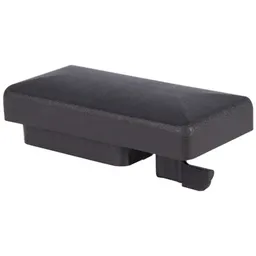 Alberts ALBERTS Pfostenkappe m.Überstand für Vierkant-Metallpfosten, Kunststoff, schwarz, 60x40 mm – Produktbild 1 von 1