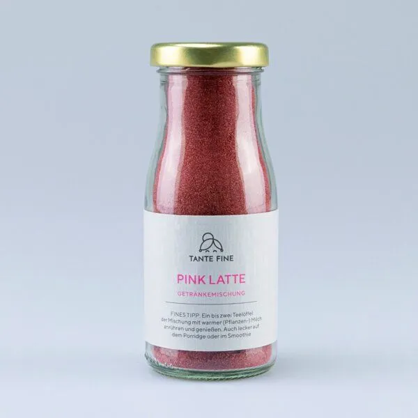 Tante Fine Tante Fine Bio Mischung PINK LATTE * Getränkemischung * Topping – Produktbild 1 von 3