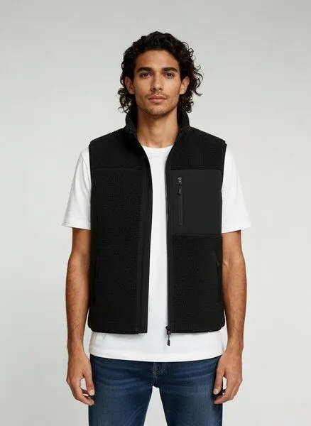 UNIPOLAR Unipolar Fleece-Weste Modell: Lin, Black, – Produktbild 1 von 2