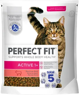 PERFECT FIT PERFECT FIT Katze Beutel Active 1+ mit Rind 1,4kg – Produktbild 1 von 1