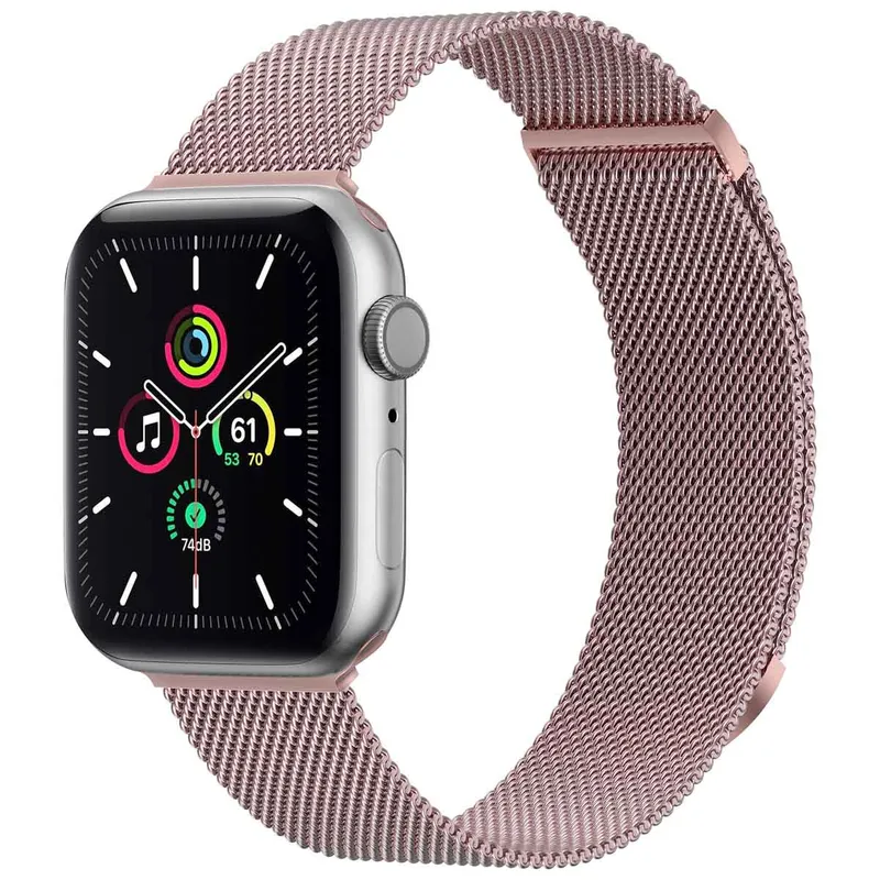 imoshion imoshion Magnetisches Milanaise Armband für Apple Watch | 38/40/41/42 mm, Rosa, – Produktbild 1 von 1