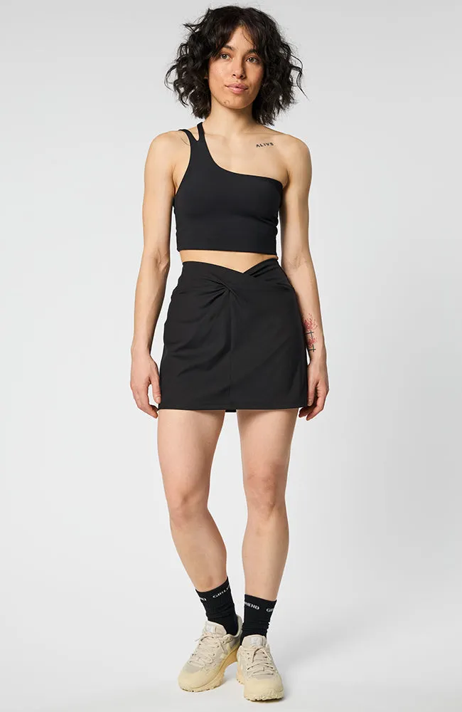 Girlfriend Collective Girlfriend Collective Damen vegan Skort Compressive Twist, Schwarz, – Produktbild 2 von 2