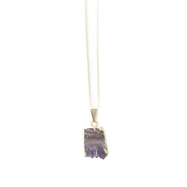 Crystal and Sage Crystal and Sage Arwen - vergoldete Amethyst Halskette – Produktbild 1 von 3