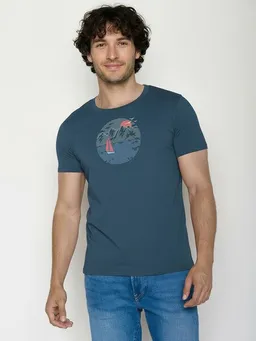 GreenBomb GREENBOMB Sail Circle Guide - Sportliches T-Shirt aus Bio-Baumwolle / hochwertiger Print / GOTS / Fair & Vegan – Produktbild 1 von 1