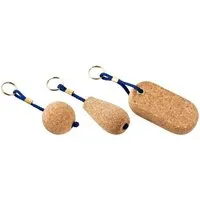 Kork Deko Kork-Deko 5 er Pack - Boots-Schlüsselanhänger „oval“ aus Kork (schwimmfähig) – Produktbild 1 von 1