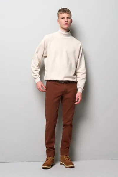 M 5 BY MEYER M 5 BY MEYER MIKROSTRUKTUR SUPER-STRETCH CHINO, Rot (kupfer), – Produktbild 2 von 4