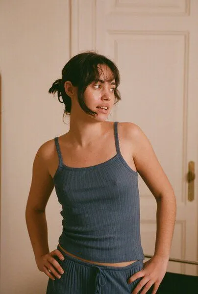 Nénés Nénés Tanktop Emilie - Blau, Blau, – Produktbild 1 von 4