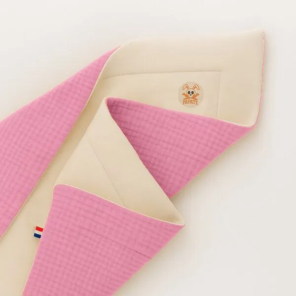 PAPATE PAPATE Fleecedecken aus Bio-Baumwolle, Rosa, – Produktbild 1 von 3