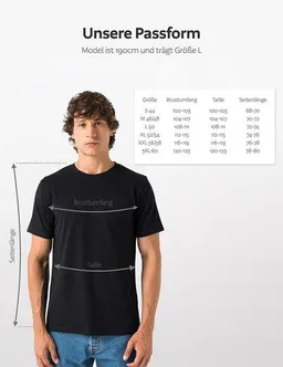 Burnell & Son Burnell & Son T-Shirt Herren 3er Pack aus 100% Baumwolle Regular Fit Basic Rundhals – Produktbild 1 von 1