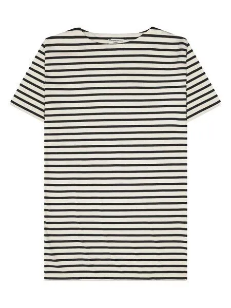 KnowledgeCotton Apparel KnowledgeCotton Apparel T-Shirt-Kleid mit Streifen aus Bio-Baumwolle, Blau-navy, – Produktbild 1 von 3