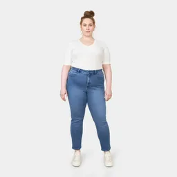 DAWN Damen Jeans SUN UP Organic Powerstretch DAWN Bio-Baumwolle Curvy – Produktbild 1 von 1