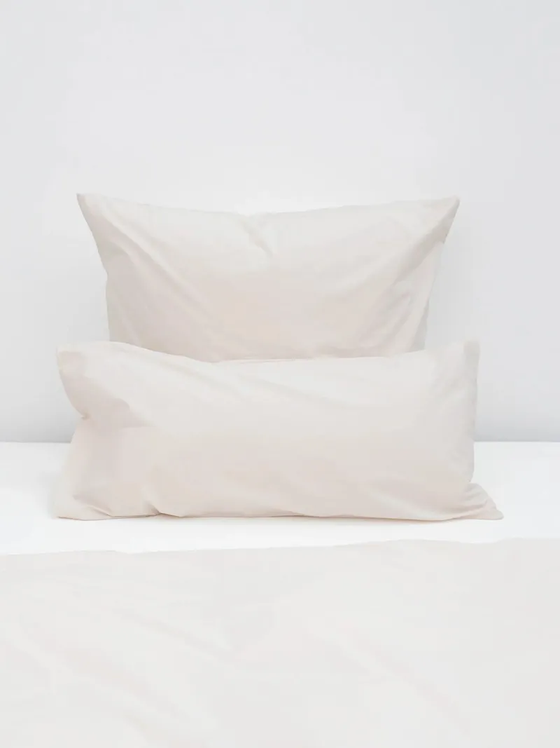 erlich textil erlich textil Fred Kopfkissenbezug aus weicher Bio-Baumwolle, made in Europe, Sand, – Produktbild 1 von 7