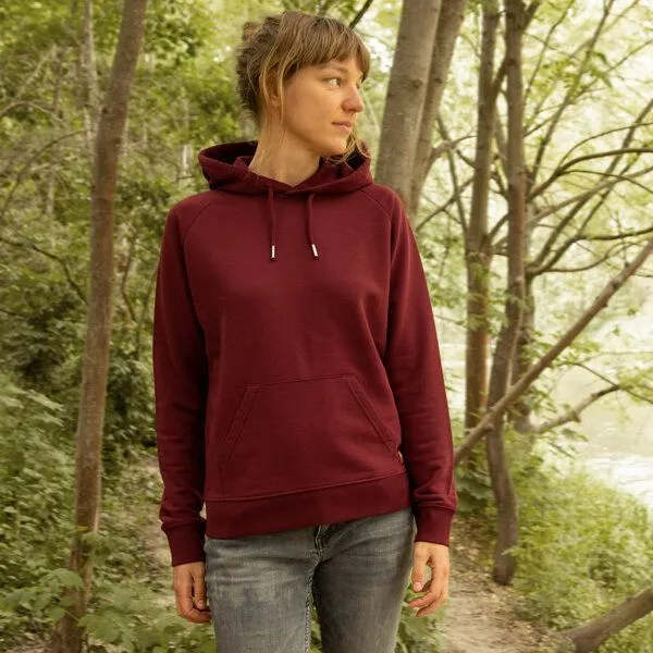 Cmig Cmig Damen Hoodie Erle mit Elster, Burgundy, – Produktbild 3 von 4