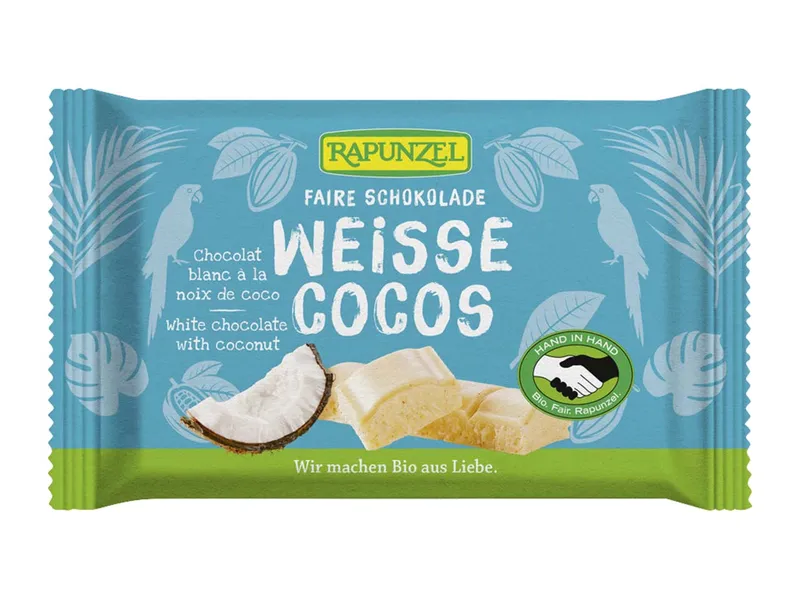 RAPUNZEL RAPUNZEL Weiße Bio-Schokolade "Cocos", 100 g – Produktbild 1 von 1