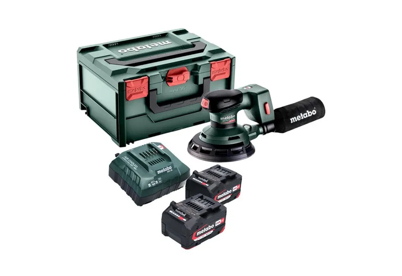 Metabo Metabo Akku-Exzenterschleifer SXA 18 LTX 150 BL 18 V 150 mm Brushless + 2x Akku 4,0 Ah + Ladegerät – Produktbild 1 von 5