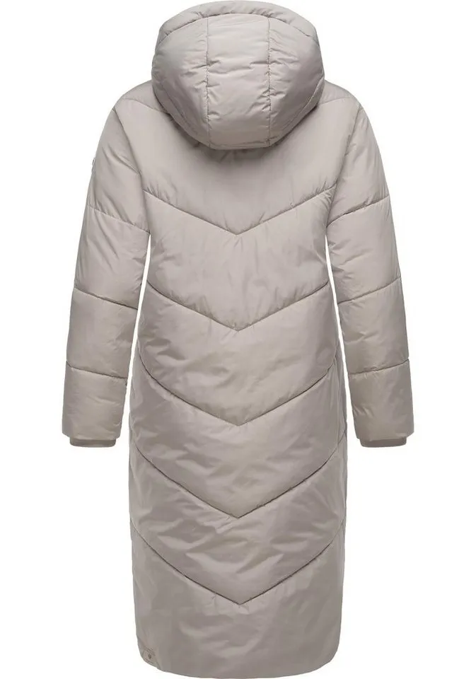 ragwear ragwear Wintermantel Suminka Wasserdichter Damen Winter Steppmantel, Beige|braun, – Produktbild 2 von 3