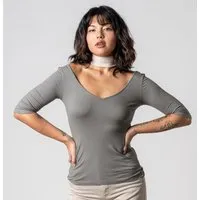 trueStory trueStory Ripp-Shirt - FAWINI, Stone grey (grau), – Produktbild 1 von 1