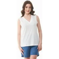 ORGANICATION ORGANICATION Top aus TENCEL Modal und Bio-Baumwolle, Off white, – Produktbild 1 von 1