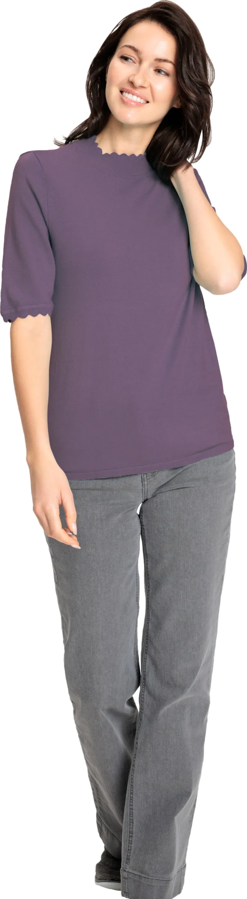Witt Kurzarmpullover, Feige, – Produktbild 2 von 2