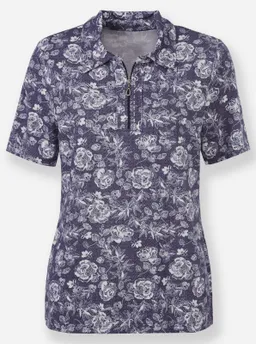 Witt Poloshirt marine-ecru-bedruckt – Produktbild 1 von 1