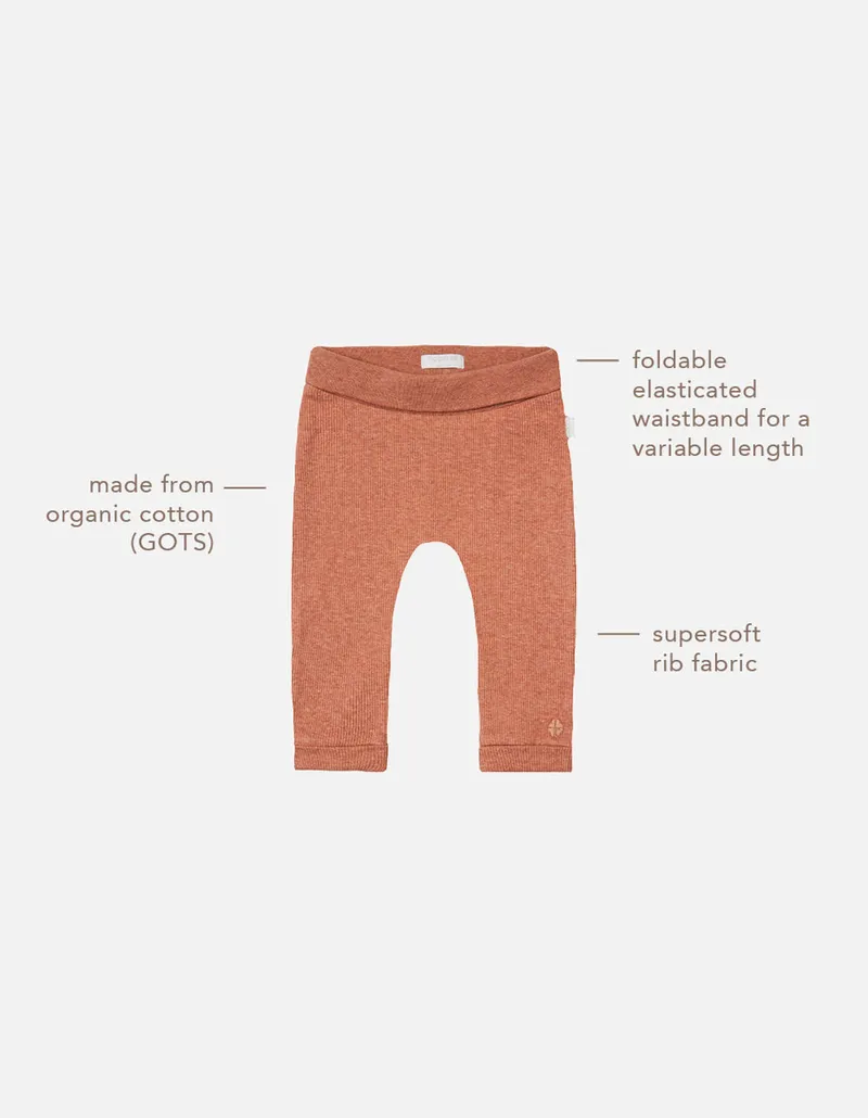 Noppies Newborn Jogginghose Naura, Orange, – Produktbild 1 von 3