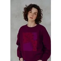 Kultgut Kultgut Artdesign - Biofair- Kuscheliger Sweater im Boxistyle / Love Field – Produktbild 1 von 1