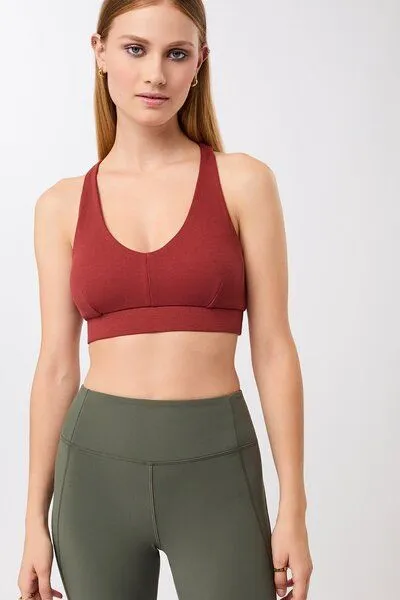 mandala Mandala Rib Bra, Siena (rot), – Produktbild 1 von 4