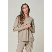 YOU LOOK PERFECT YOU LOOK PERFECT 100% Merino Strickpullover mit Rundhals "Bella", Braun, – Produktbild 1 von 1