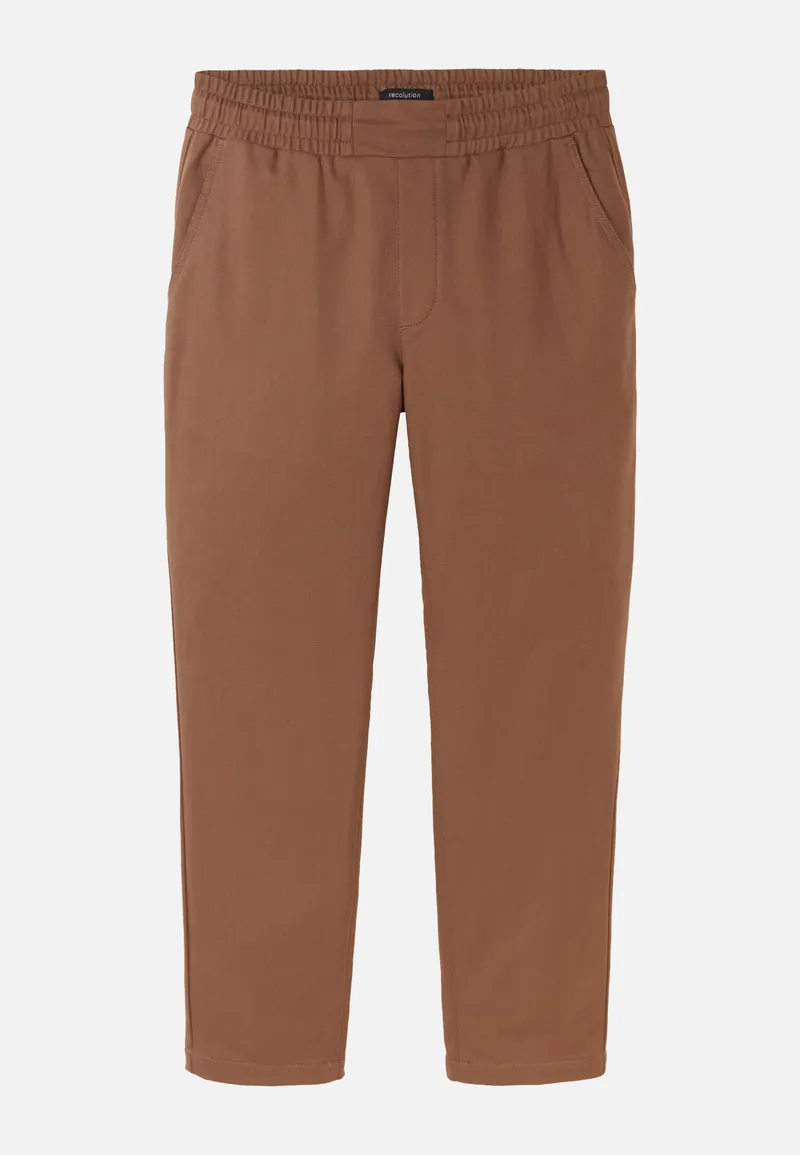 recolution Recolution Herren vegan Chino Hose Tamarinde Kaffee Braun, Braun, – Produktbild 1 von 2