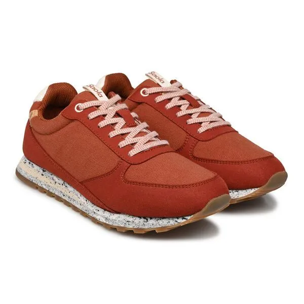 SAOLA SAOLA Vegane retro Sneaker - Alta Vibram W 2.0 Burgundy, Burgundy, – Produktbild 2 von 3