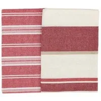 El Puente El Puente Geschirrtücher "Rojo" 2er-Set | Fair Trade & Handmade aus Indien – Produktbild 1 von 1