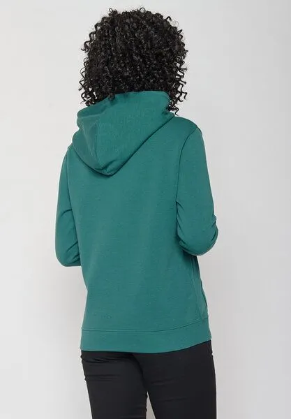 GreenBomb GREENBOMB Bike Classic Chipper - Bequemer Hoodie aus Bio-Baumwolle / hochwertiger Print / GOTS / Fair & Vegan, Grün (jungle green), – Produktbild 3 von 4