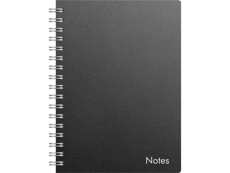 Burde Burde Spiralnotizbuch A6, schwarzer Karton – Produktbild 1 von 1