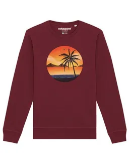 watapparel watapparel Sweatshirt Unisex Sunset on palm beach – Produktbild 1 von 1