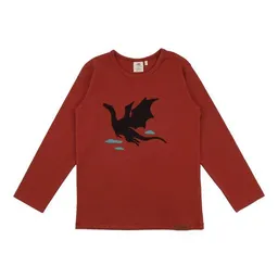Walkiddy Langarmshirt Baby Bio-Baumwolle Rot - Walkiddy Castleland, nachhaltig & allergikerfreundlich, GOTS-zertifiziert, umweltfreundlich & stilvoll – Produktbild 1 von 1