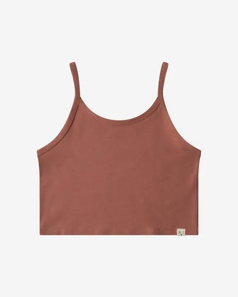 MATONA Matona Top | Basic Crop Top | aus Baumwolle, Rosewood, – Produktbild 2 von 2