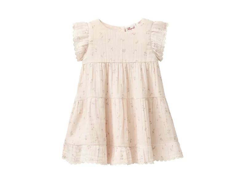 People Wear Organic People Wear Organic Musselin-Kleid kleine Kirschen natur Gr. 98, Mehrfarbig, – Produktbild 1 von 1