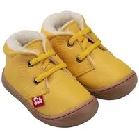 Pololo Pololo Lauflernschuh-Winterschuh "Juan", gefüttert mit 100% Wolle (Bio/kbT), Gr. 20 - 27, Gelb, – Produktbild 1 von 1