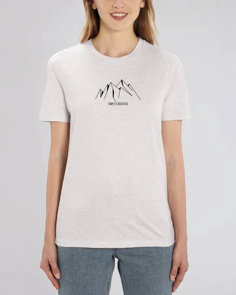 Human Family Human Family Bio Unisex Rundhals T-Shirt "Create - Simplicity", Grau-meliert, – Produktbild 2 von 4