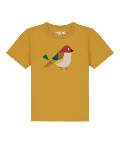 watabout.kids watabout.kids T-Shirt Kinder Vogel, Ochre, – Produktbild 1 von 2