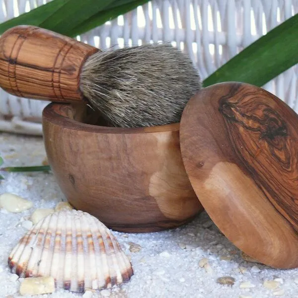 Olivenholz erleben Olivenholz erleben Rasierdose aus Olivenholz – Produktbild 4 von 4