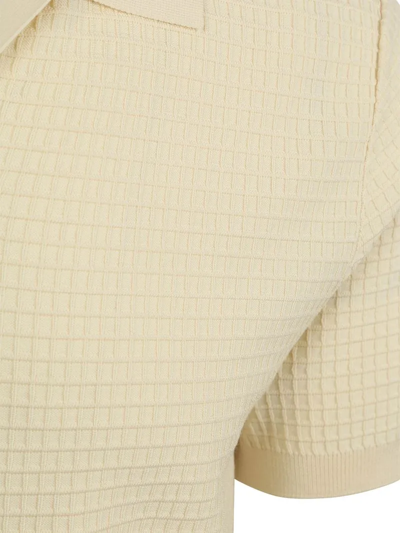 Profuomo Profuomo Poloshirt Riva Structure Ecru - Größe M, Beige, – Produktbild 4 von 4