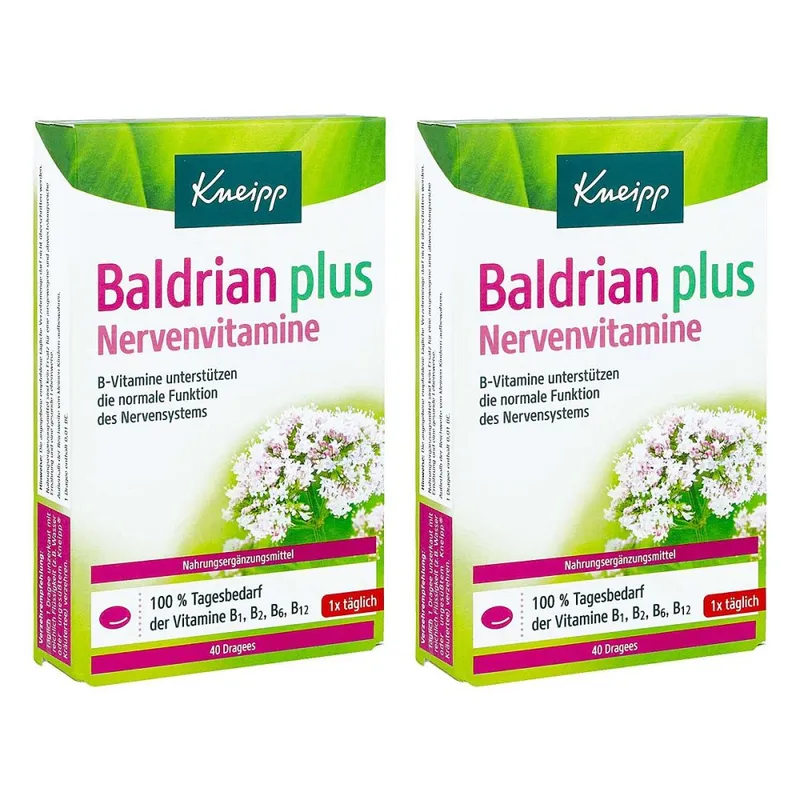 Kneipp Kneipp Baldrian plus Nervenvitamine Dragees – Produktbild 2 von 2