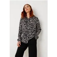 SKFK SKFK Damen vegan Shirt Asune Schwarz/Weiß – Produktbild 1 von 1